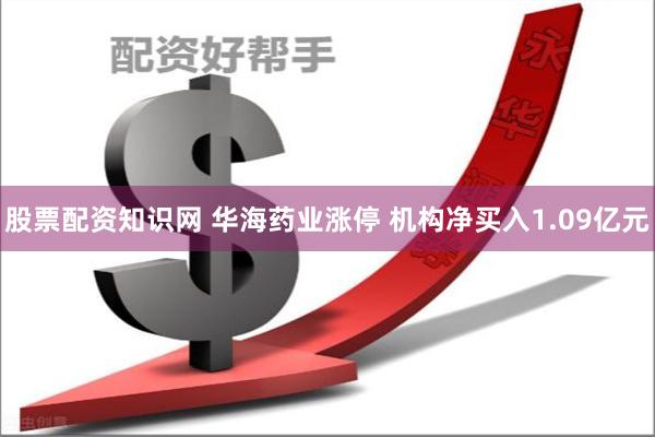 股票配资知识网 华海药业涨停 机构净买入1.09亿元
