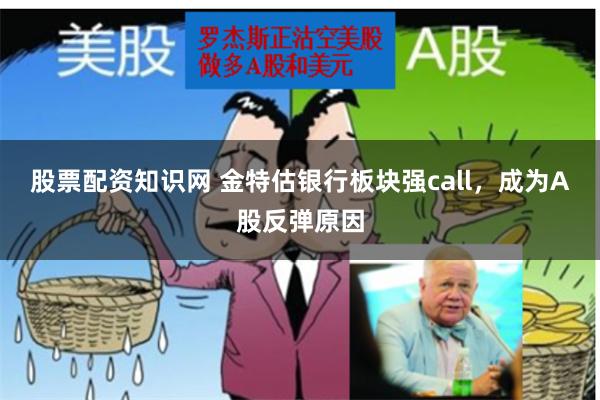 股票配资知识网 金特估银行板块强call,成为A股反弹原因