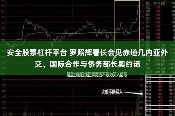 安全股票杠杆平台 罗照辉署长会见赤道几内亚外交、国际合作与侨务部长奥约诺
