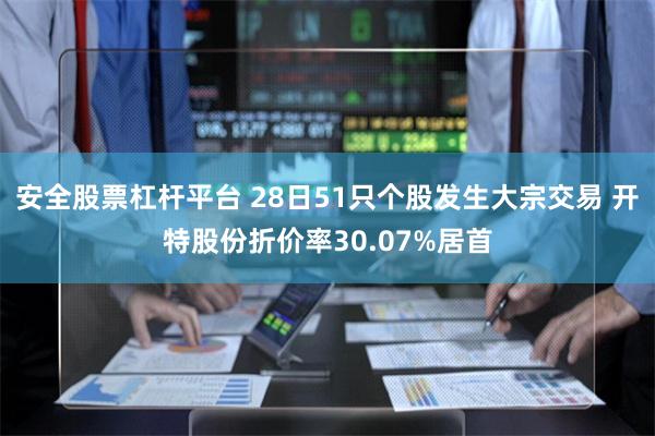 安全股票杠杆平台 28日51只个股发生大宗交易 开特股份折价率30.07%居首