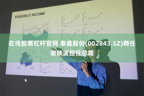 在线股票杠杆官网 泰嘉股份(002843.SZ)聘任谢映波担任总裁
