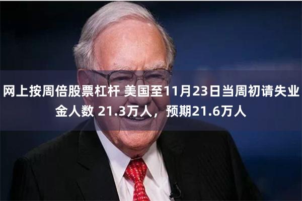 网上按周倍股票杠杆 美国至11月23日当周初请失业金人数 2