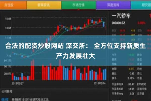 合法的配资炒股网站 深交所： 全方位支持新质生产力发展壮大